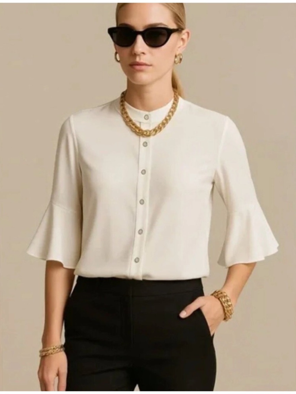 CABI #5521 Float Blouse Size S